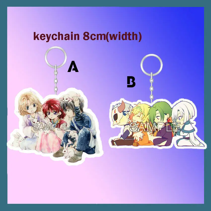 Двухцелевой акриловый брелок для ключей с подставкой аниме Akatsuki No Yona Zeno