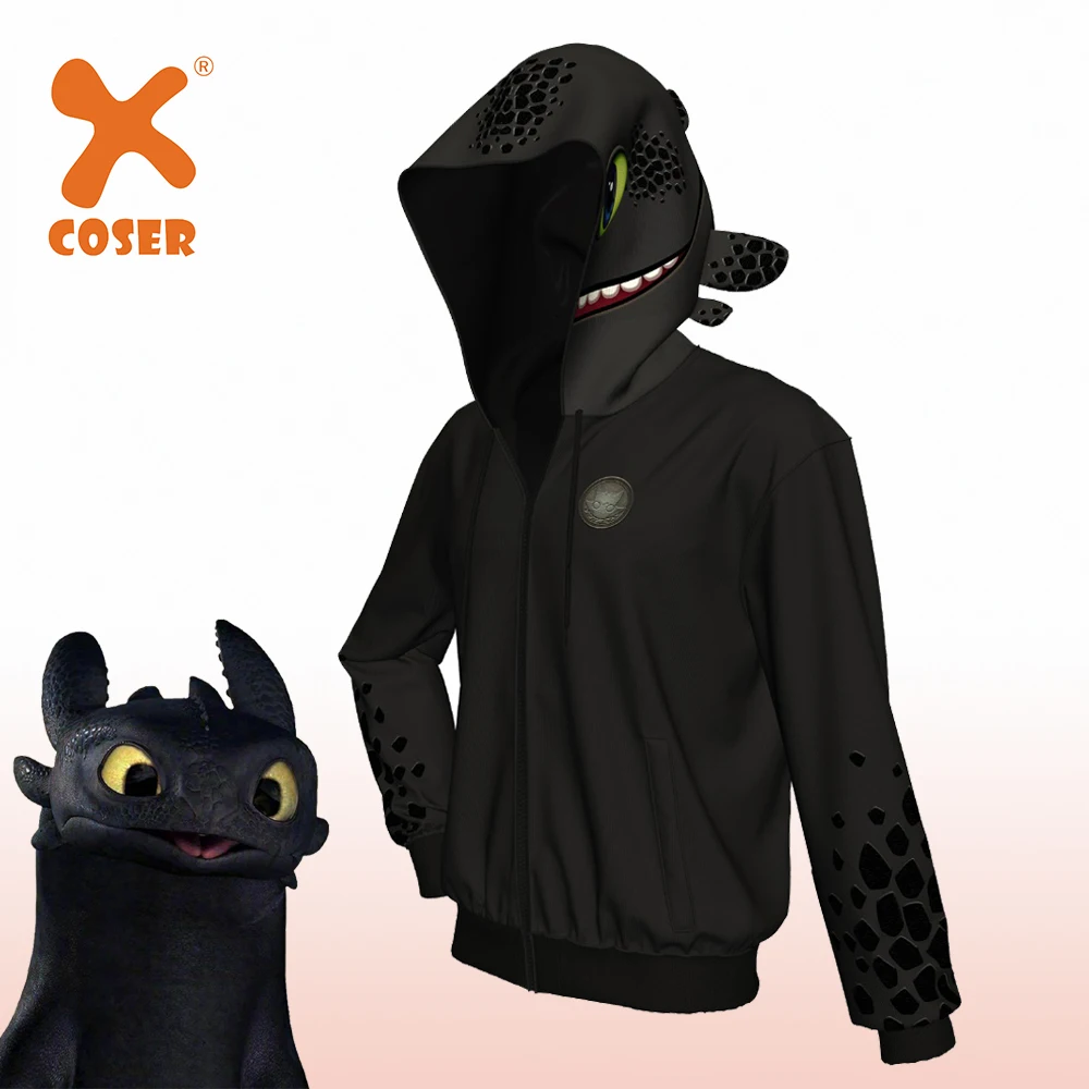 ^*Best Offers XCOSER Как приручить вашего Dragon, Беззубик, творческая Толстовка для мужчин, черный полиэстр, роскошный балахон, брендовая распродажа, платье дл... ^*Best Offers XCOSER Как приручить вашего Dragon, Беззубик, творческая Толстовка для мужчин, черный полиэстр, роскошный балахон, брендовая распродажа, платье дл...