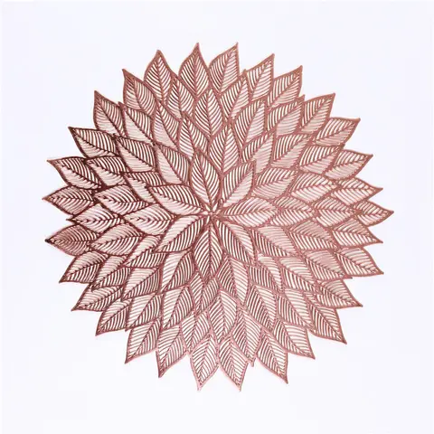 Round Placemats Non-slip Kitchen Table Mats Insulation Pads  Cup Coaster Western Steak Plate Pad Hotel Restaurant Home Decor
