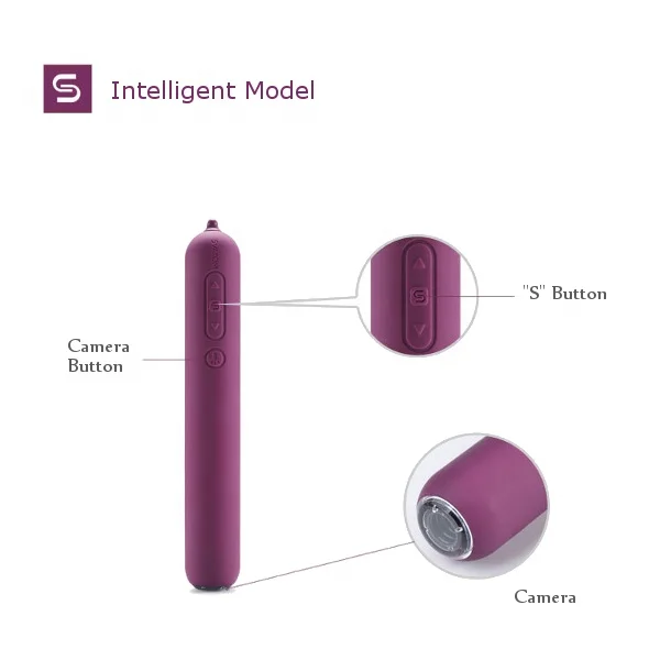 Intelligent Video Camera Vibrator Pussy Anal Vagina Endoscope 6 Mode Vibrating Waterproof Erotic Ad