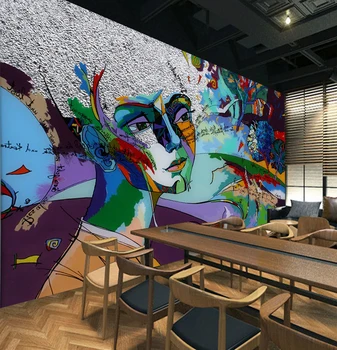 

[Self-Adhesive] 3D Girl Doodle 1830039 Wall Paper mural Wall Print Decal Wall Murals