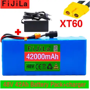 

2020 New XT60 interface 48V battery 13S3P 36Ah battery pack 500W high power battery 48V36000mAh Ebike electric bike BMS+Charger