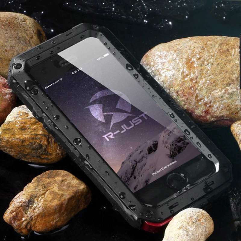 Metal Case For iPhone 12 11 Pro XR X XS Max 8 7 Plus 6S 5S SE 2020 Waterproof Shockproof Doom Armor Phone Hard Protection Cover