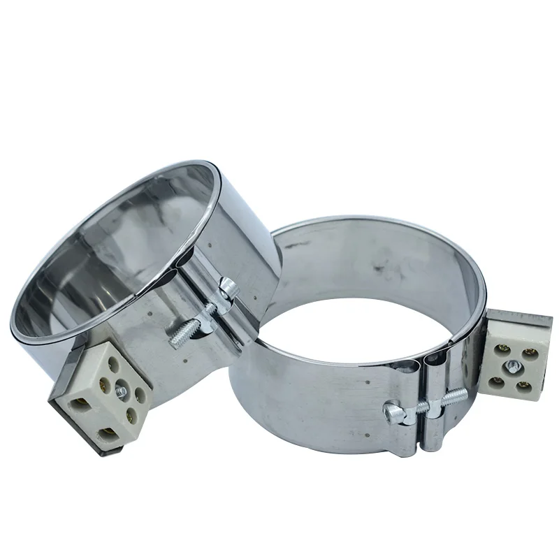 2pcs/Lot 220V 120mm Inside Dia. Mica Band Heater 40-120mm Height Stainless Steel Element for Plastic Injection Machine