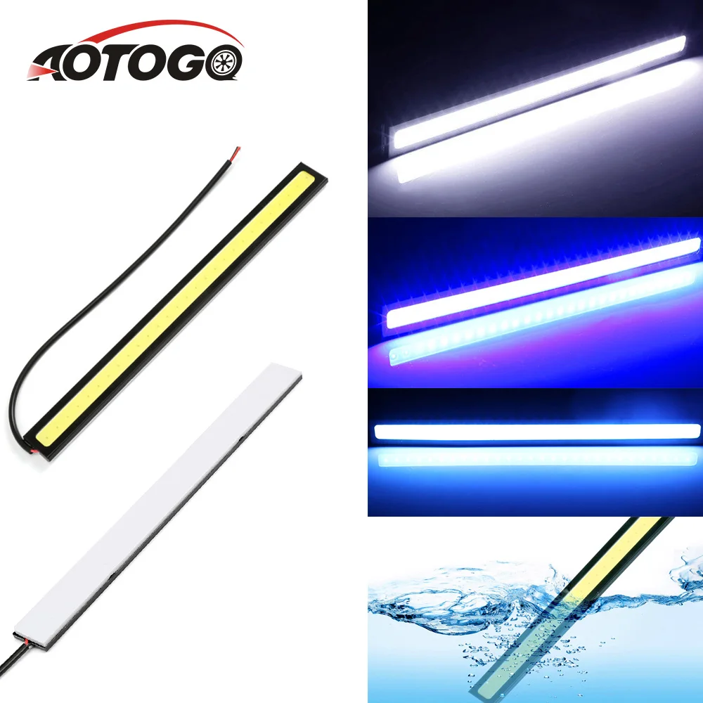 

cars Daytime Running Light COB Light strip DRL LED Car Lamp External Light Auto Waterproof Car Led for chery tiggo for Universal