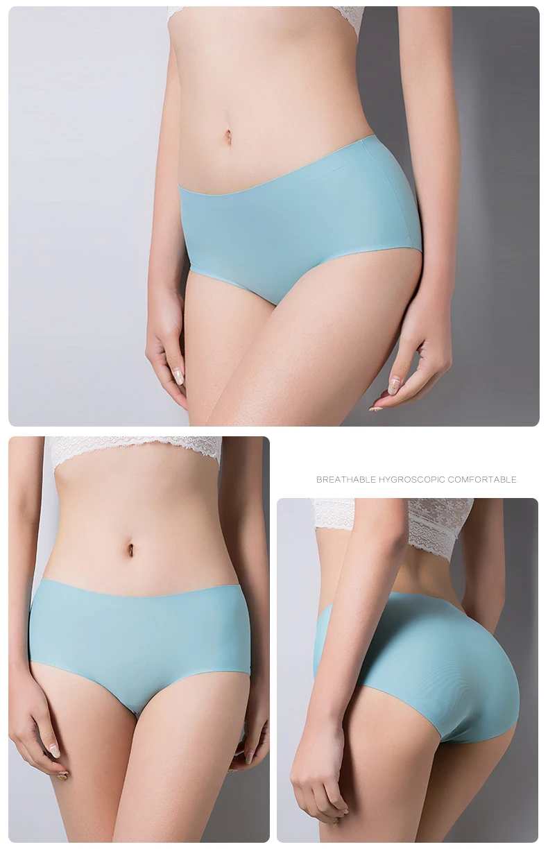 Трусики женские бесшовные со средней талией|seamless panties|comfort pantiesunderware women |