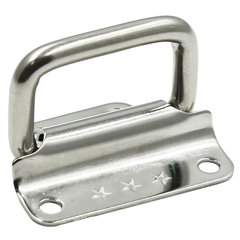 2Pcs Stainless Steel Folding Pull Handles Cabine Drawer Pull Knobs Cupboard Wardrobe Door Handles Furniture Hardware Accessories