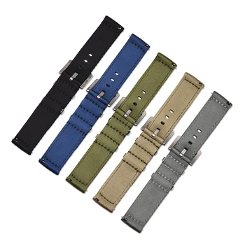 

Quick release Nylon watch band Thick Clasp pin buckled adjustable women men replacing watch band belt strap for Samsung S3