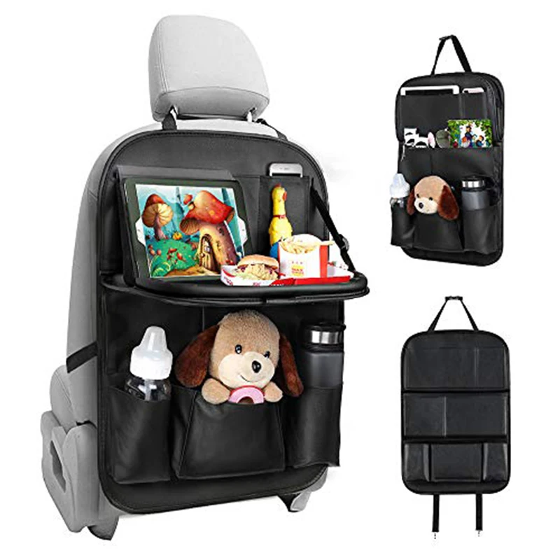 Tsumbay Auto Rücksitz Organizer mit Tablet-Halter Faltbare Tisch Tablett  Auto Sitz Zurück Protektoren Kick Matten Reise Zubehör - AliExpress