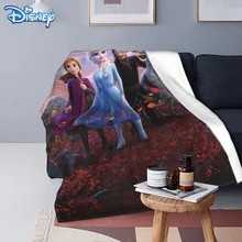 Disney Manta de Frozen para niños y adultos, cobertor de felpa de dibujos animados, colcha de invierno para la cama, regalo para niñas