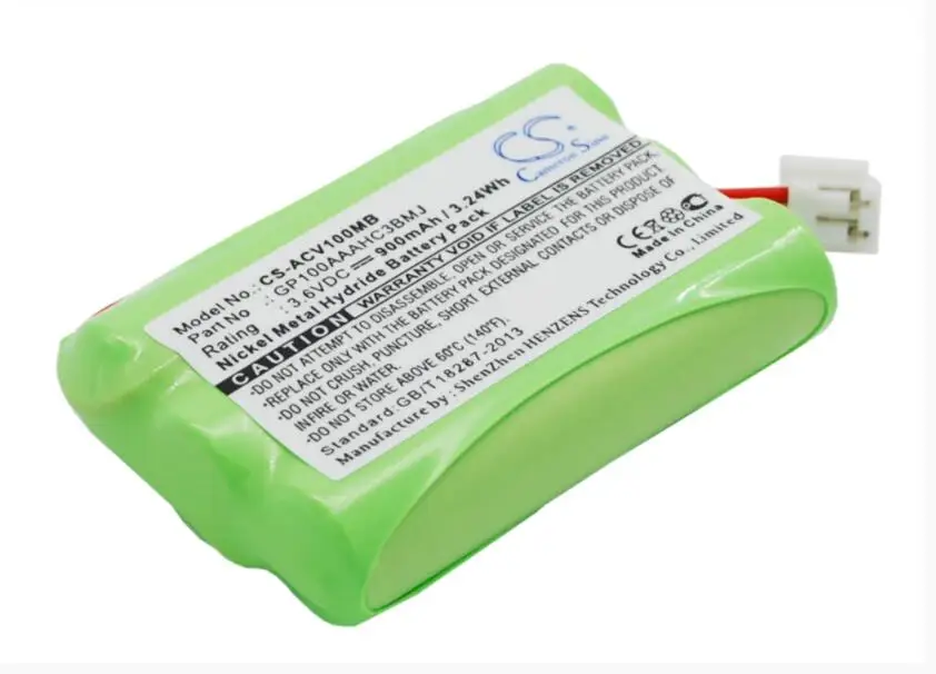Аккумулятор Cameron Sino 900 мАч для AUDIOLINE Baby Care V100 G10221GC001474 gp100aahc3bmj BabyPhone|Аккумуляторы