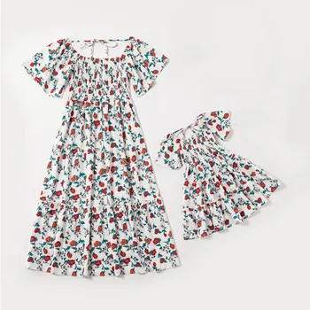 

Mother and Daughter Dresses Classic Floral Family Look Mommy and Me Party Dress Baby Girl Dress Family Matching Clothes