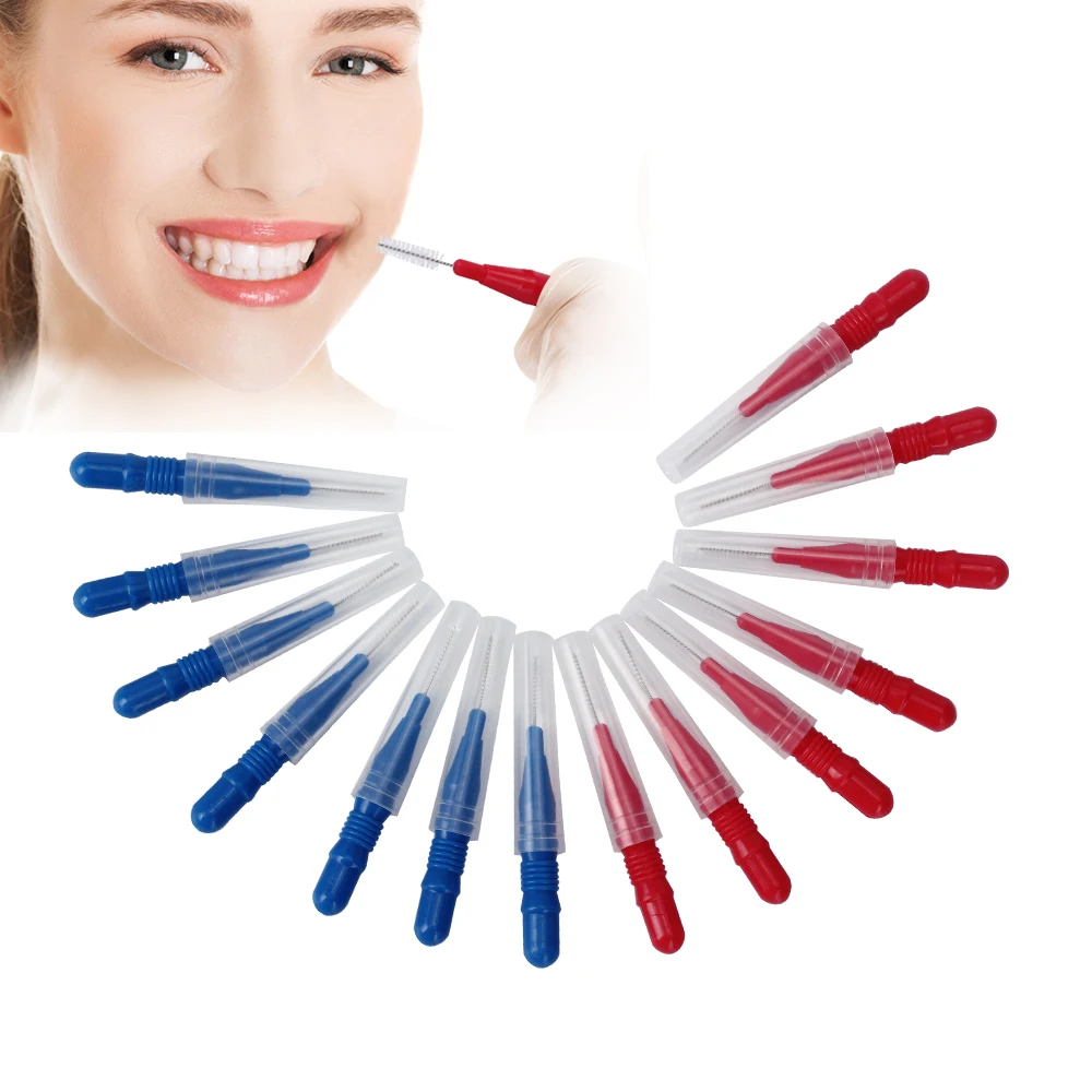 Зубная щетка AZDENT 15 шт./упак. с ортодонтической проволокой 0 7 мм|interdental brush 0.7mm|interdental