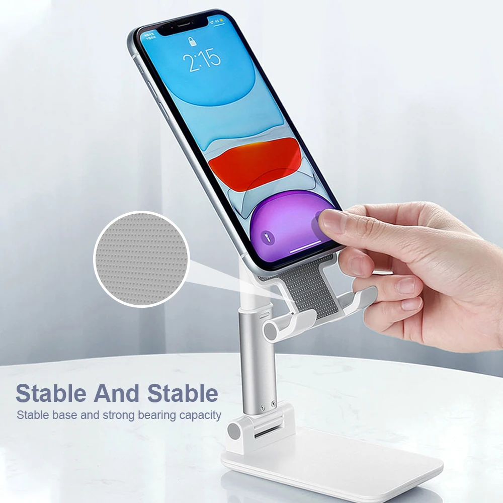 Foldable Extendable Cell Phone Desk Joint Stand Holder Alloy Stable