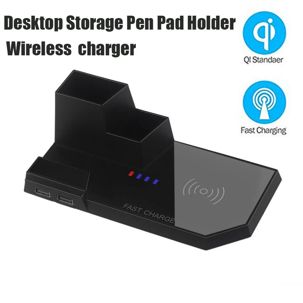 Ouhaobin зарядное устройство для iPhone для samsung Qi быстрое USB беспроводное зарядное устройство держатель настольное многофункциональное зарядное устройство для сотового телефона