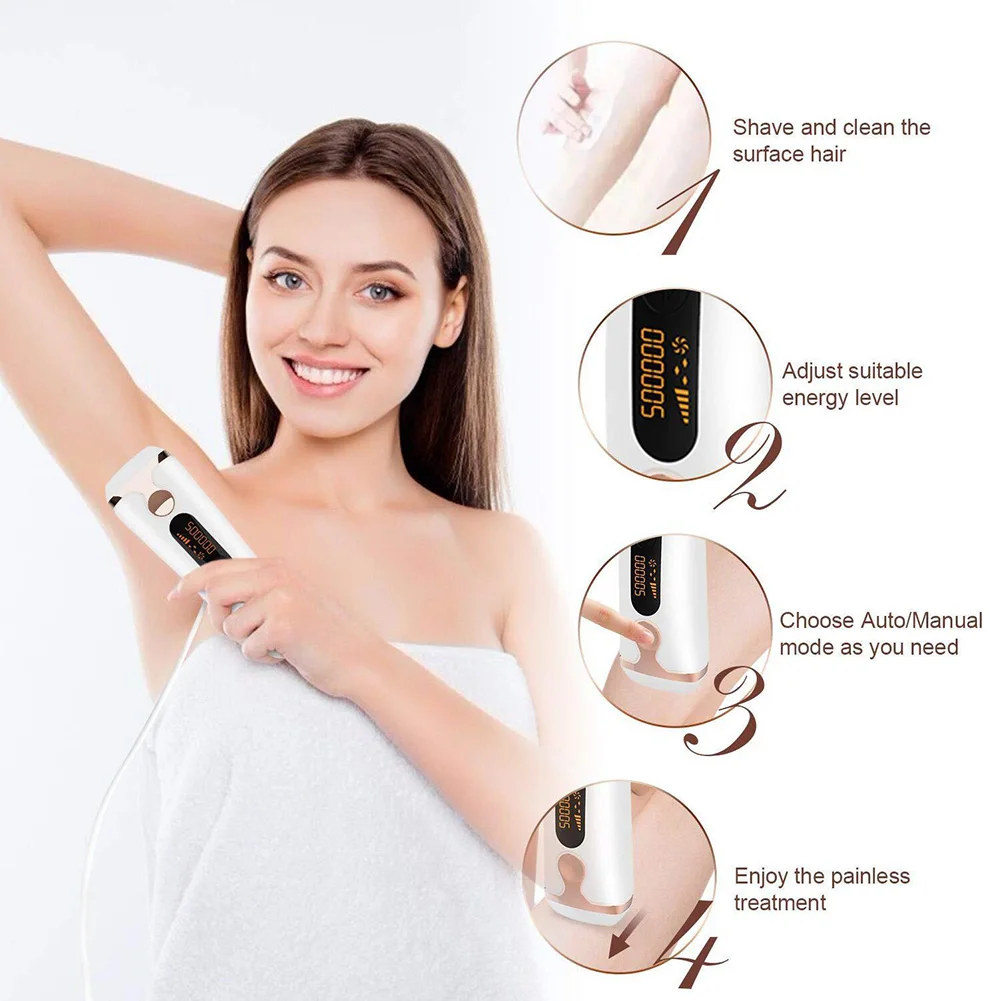 

Hair Removal Device Hair Remover Permanent Remove for Facial Armpit Bikniline Leg Body OA66