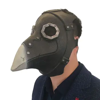 

Mask Halloween Punk Retro Horror Crow Bird Mouth Plague Doctor Beak Mask Latex Party Mask Masquerade Costumes Fancy Festive Mask