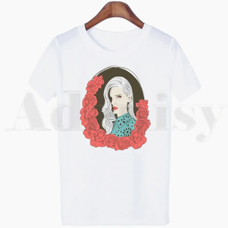 

Lana Del Rey Ulzzang Graphic Clothes Fashion Tshirt Harajuku Casual White T Shirt Women New Summer Shirts Graphic T Shirts
