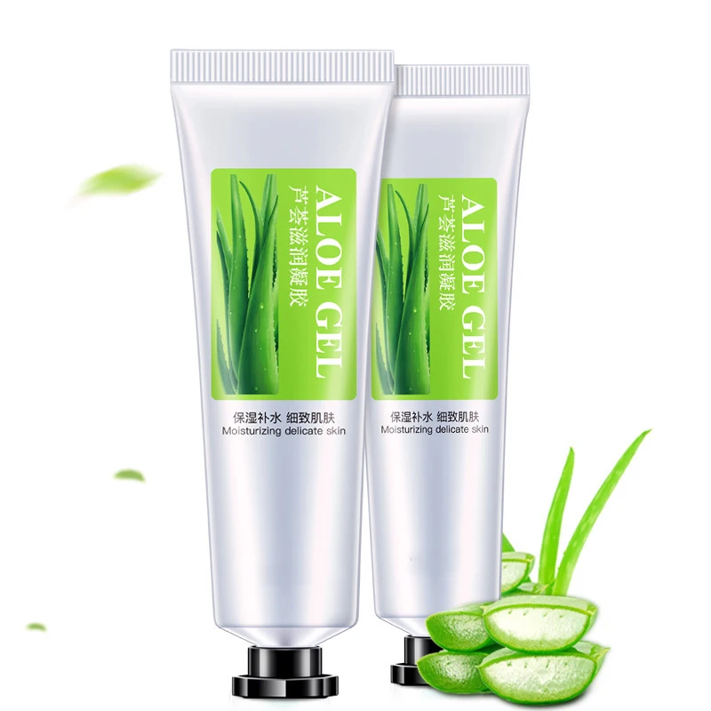 30ml Face Cream Aloe Soothing Gel Skin Care Remove Acne Moisturizing Day Cream After Sun Lotions Aloe Gel