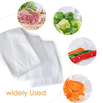

100pcs/lot Strong Food Vacuum Sealer Food Storage Bags Seal Embossed Vac Sealer Packaging Bags With Food Grade Material Pouches