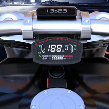 

Motorcycle LCD Color Screen Odometer Speedometer Modified LCD Digital Meter Speed Water Temperature ABS Oil Meter
