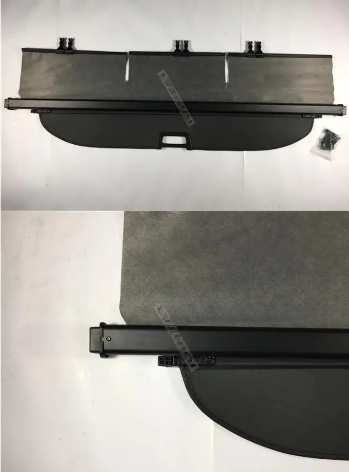For HYUNDAI Santa Fe 2011 2012 Rear Trunk Cargo Cover Security Shield High Qualit Auto Accessories Black Beige