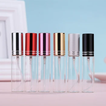 

5pcs/lot 5ml 10ml Travel Portable Glass Perfume Bottle Spray Bottles Sample Empty Containers Atomizer Mini Refillable Bottles