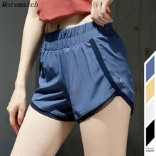 Morematch Women Sports Yoga Shorts For Workout Fitness Running Activewear Quick Dry Tummy Control Athletic Gym Shorts