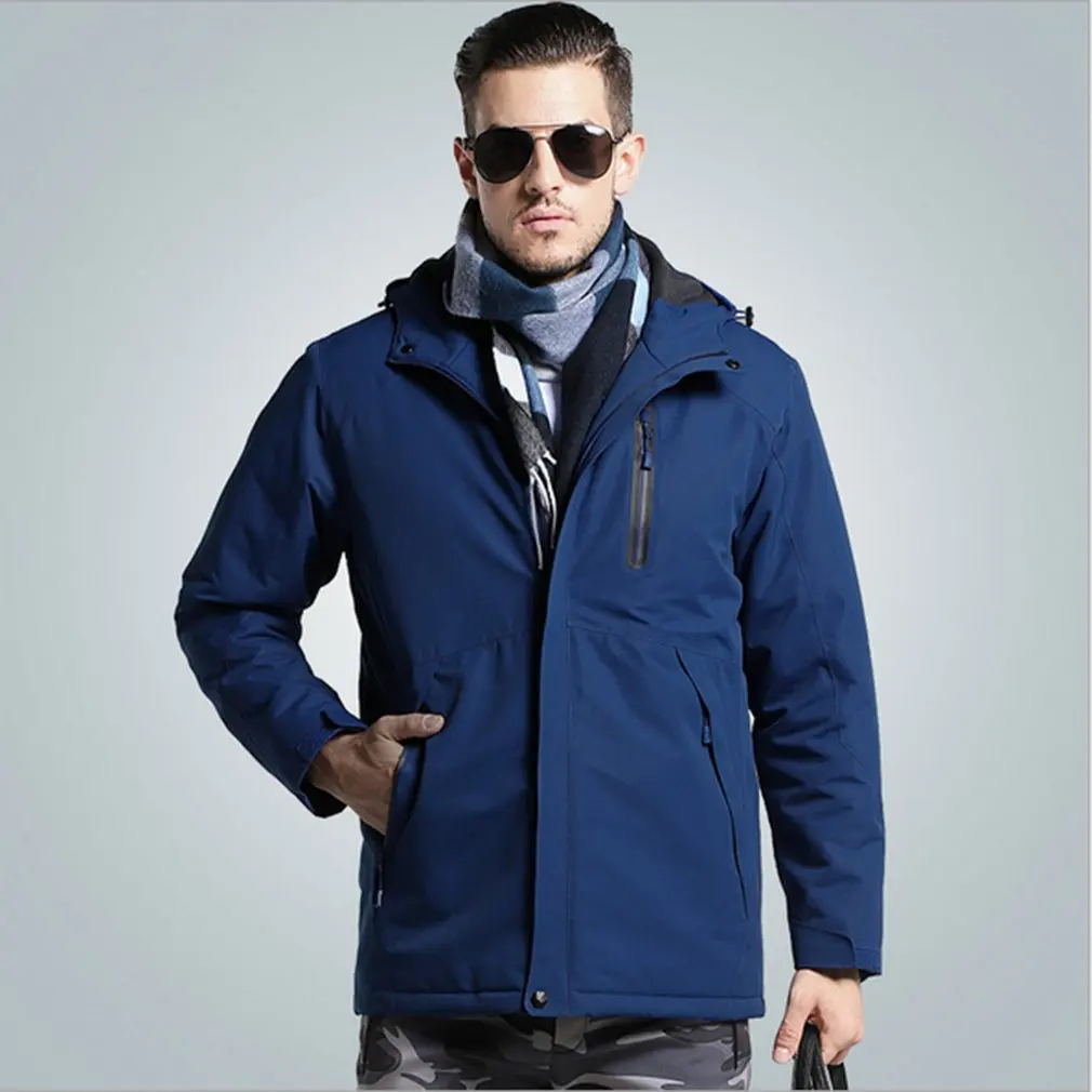 Usb-нагреватель для охоты, куртка с подогревом, зимняя одежда для женщин и мужчин, теплая верхняя одежда с длинным рукавом, пальто для походов и альпинизма - Цвет: 2