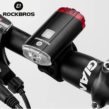 ROCKBROS зарядка через usb вспышка светильник велосипед светильник велосипеда спереди и сзади светильник лампа 100 лм велосипедный Фонари головной светильник Аксессуары для велосипеда