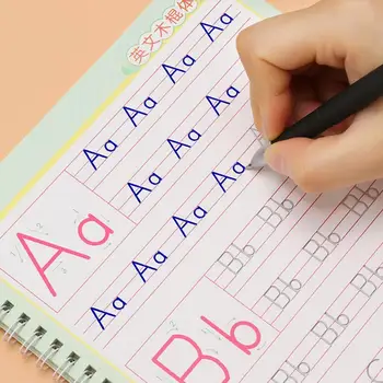 

Children's English Alphabet Practice Copybook Alphabet Writing Workbook Letter Copybook Groove Copybook
