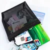 1PC Black Women Men Necessary Cosmetic Bag Transparent Travel Organizer Fashion Small Large Black Toiletry Bags Makeup Pouch 6