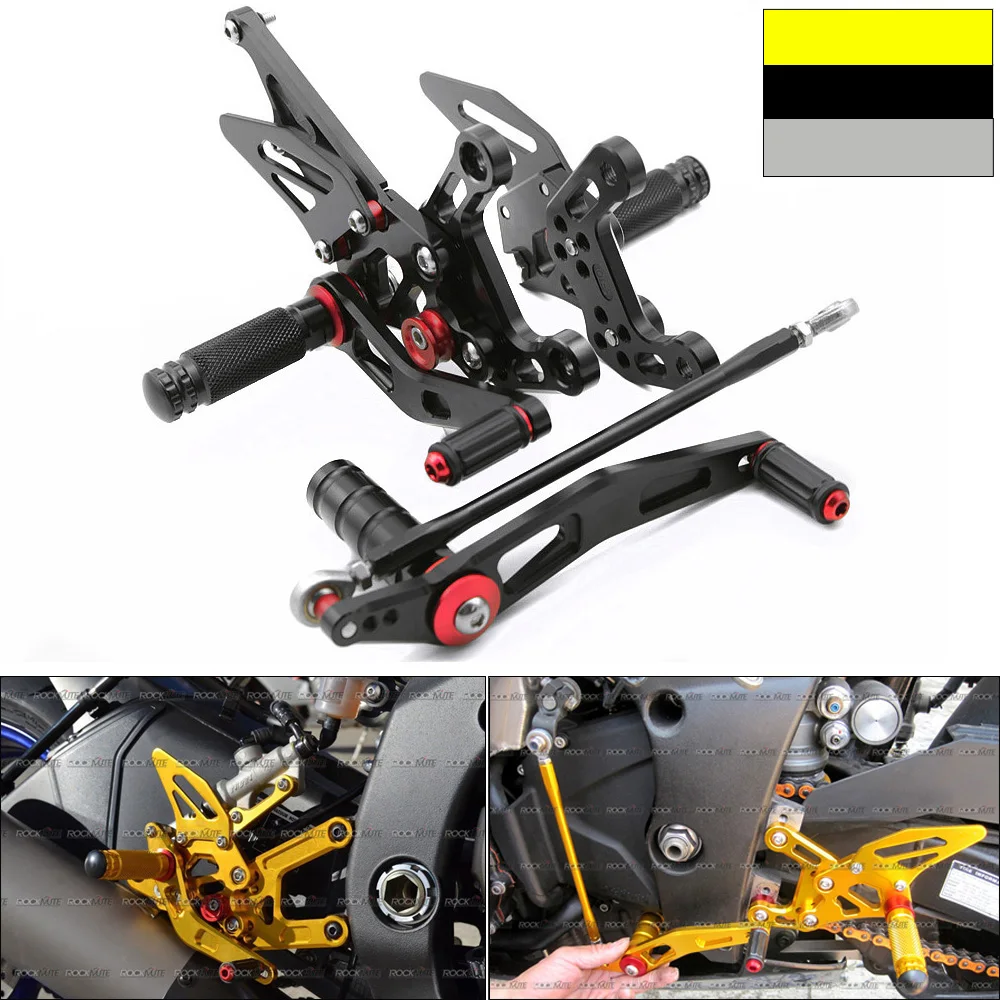 Задний комплект Rearsets для ног Аксессуары отдыха подножек тормоз переключения