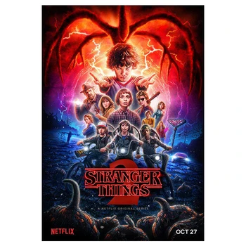 

Diy 5d diamond painting Stranger Things Poster Season 3 Diamond embroidery diamond mosaic full round picture of rhinestones