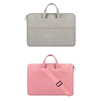 

Laptop Bag Within 15.6in Laptop,Anti-scratch Shock-proof Waterproof PU Leather Handbag PC Tablet Case Cover for Dell Xiaomi HP