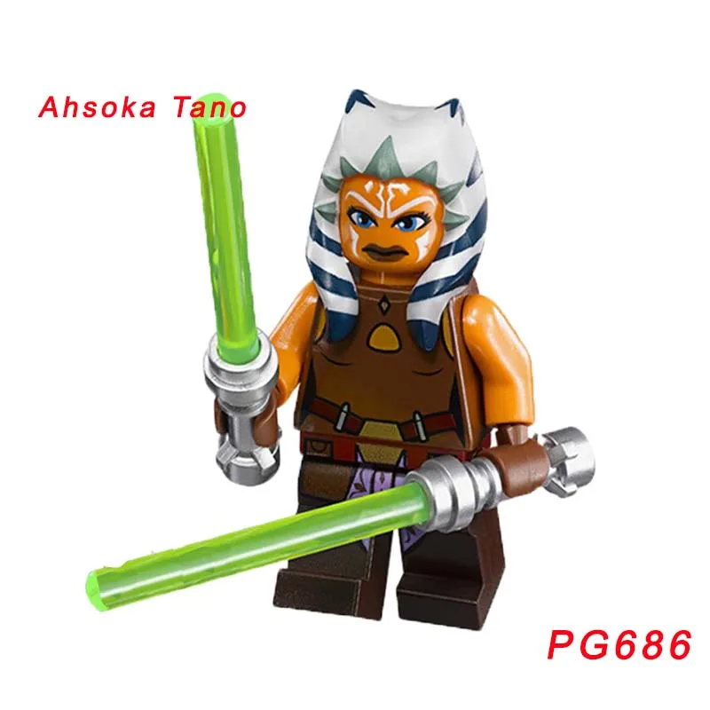 Одиночная Звездные войны кирпич первый заказ пилот боец Rey POE dameron Tasu Leech Хан Solo Императорский Финн строительный блок - Цвет: pg686