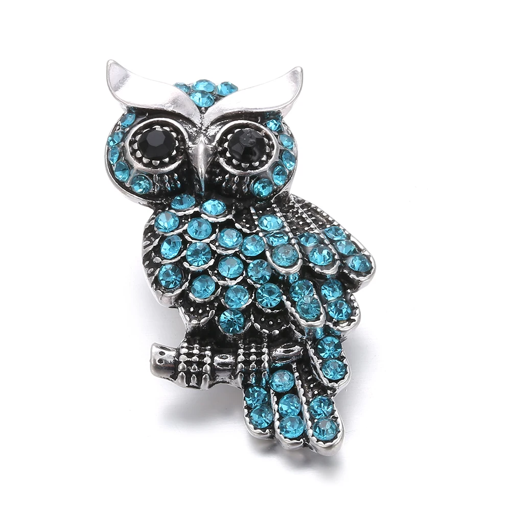 6 шт./лот новинка ювелирное изделие антикварный серебряный цвет кристалл Сова