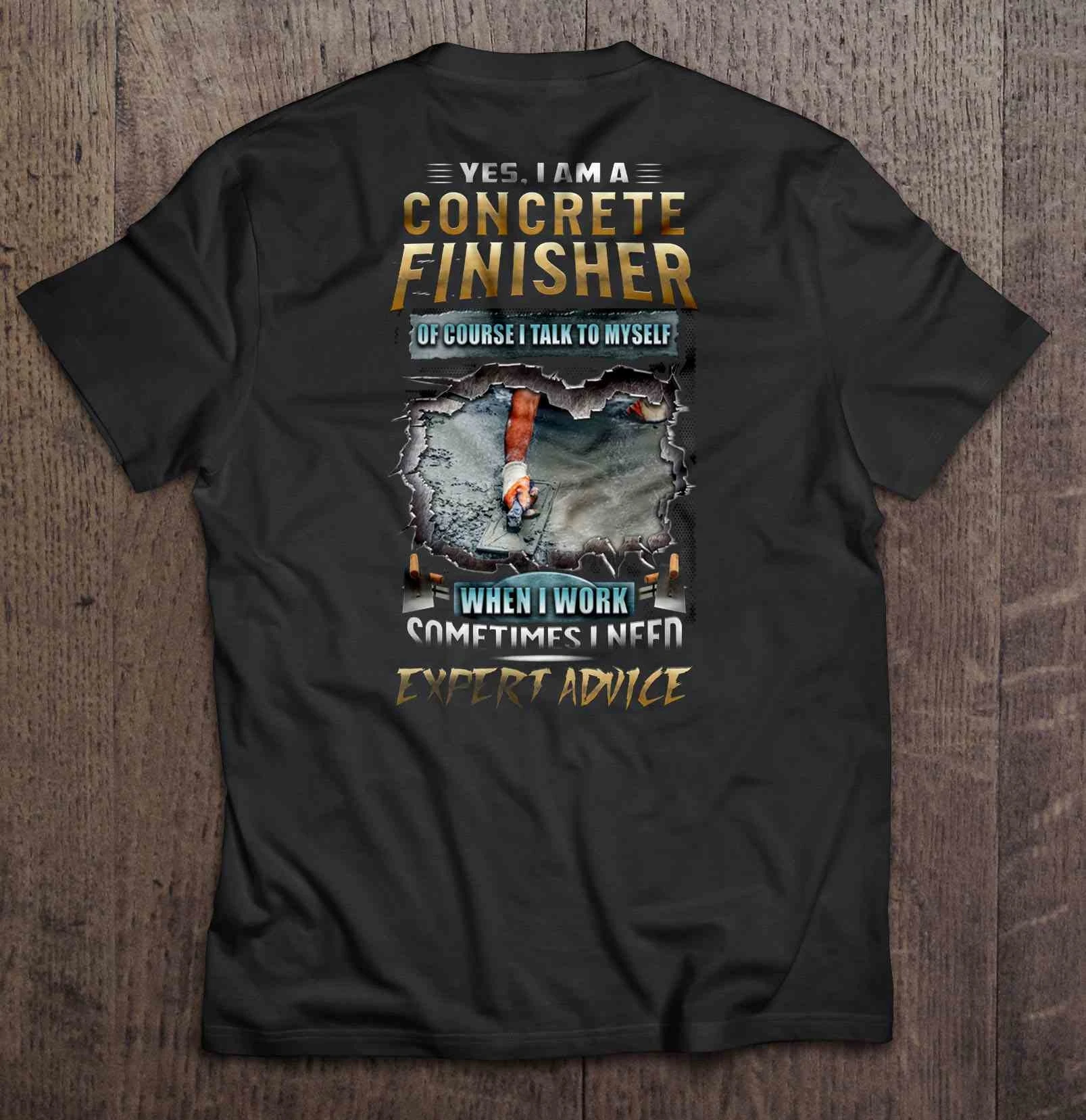 Мужская футболка да я бетонный отделитель конечно общаюсь с собой когда работаю