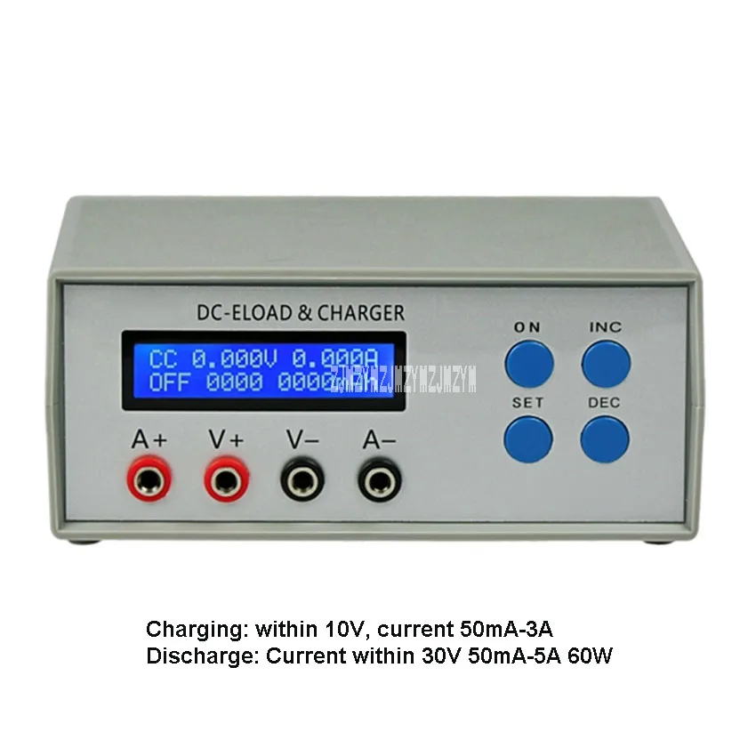 

EBC-A05+ Battery Capacity Tester Mobile Power Charging Head Tester Electronic Load Charge 10V50mA-3A Discharge 30V50mA-5A 60W