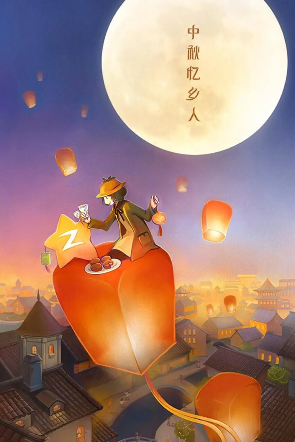 Oil Picture Colorings By Numbers With Mid Autumn Festival Acrylic Paint Drawing Missing The Villagers Painting By Numbers Aliexpress