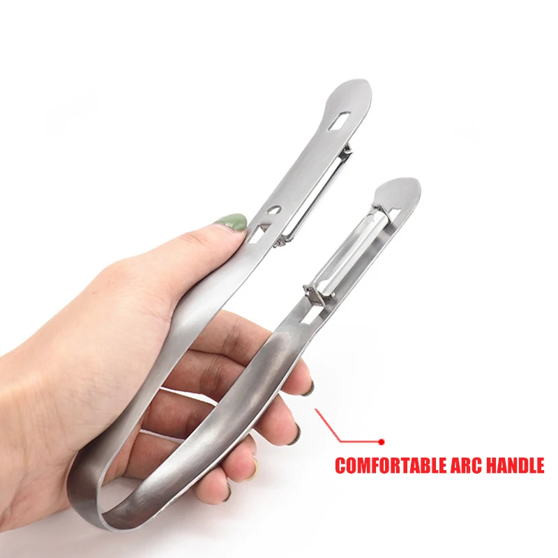 Double-Sided Stainless Steel Vegetable Peeler Easy to Use and Clean Compact Portable TT-best