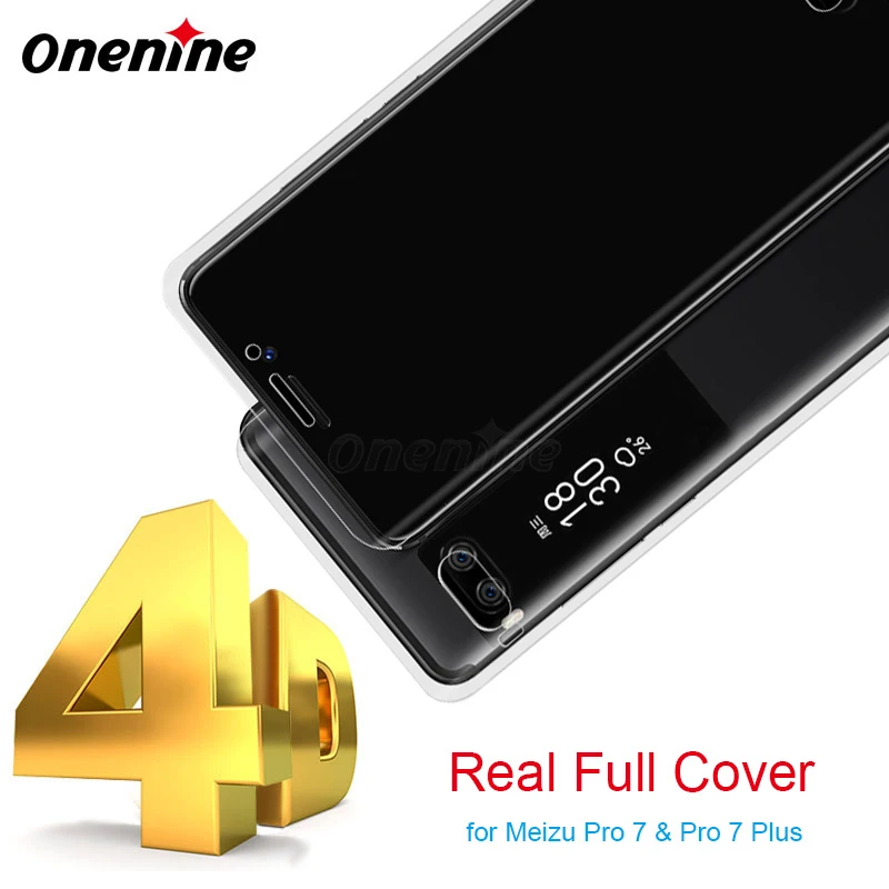 Onenine 4D Защитная пленка для экрана Meizu Pro 7 Pro7 Plus закаленное стекло полное покрытие