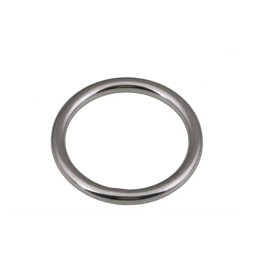 Keenso O Ring 304 Stainless Steel Round Ring 8mm Diameter Welded for Pets Diving Fitness Equipment Accessories Keenso O Ring 304 Stainless Steel Round Ring 8mm Diameter Welded for Pets Diving Fitness Equipment Accessories