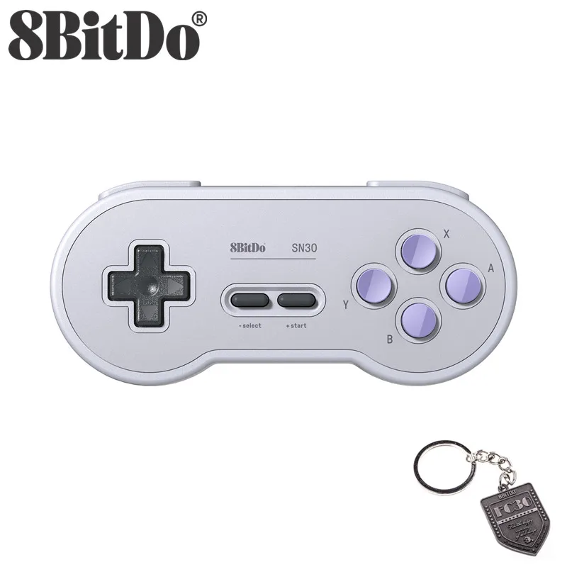 Белый 8BitDo SN30 беспроводной Bluetooth контроллер Радужный цвет поддержка nintendo переключатель Android MacOS геймпад - Цвет: Белый