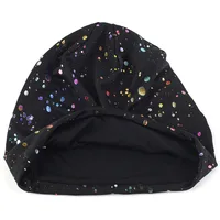 Geebro Women's Slouchy Multicolor Splatter Paint Beanie Hat Fashion Print Cotton Beanies for Femme Black Skullies 5