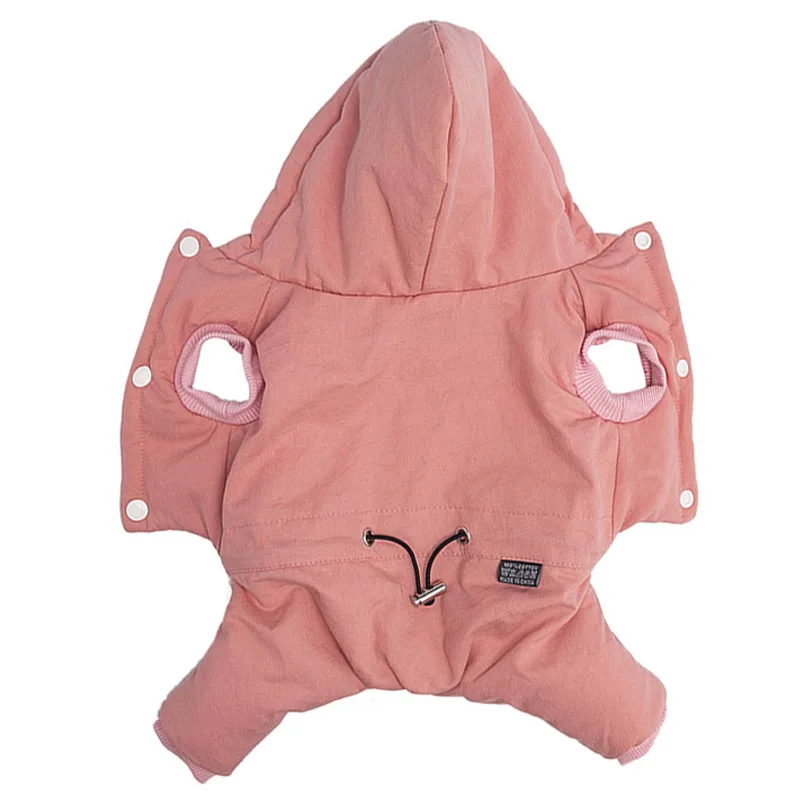 

Winter Dog Jumpsuit Small Dog Clothes Fleece Lining Warm Dog Coat Chihuahua Pet Dog Clothing For Small Dogs Puppy Hoodie Coat