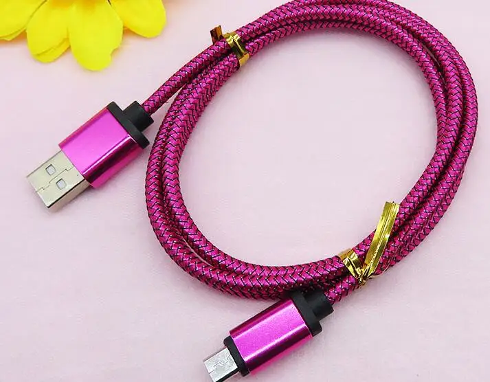 CUIMENG,, 1 м, 2 м, 3 м, алюминиевый сплав, зарядный Плетеный тканевый USB 2,0 кабель для передачи данных, аксессуары, пряди для Android LCFA01