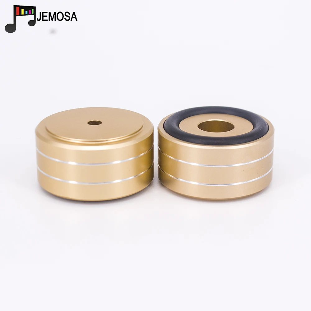 4PCS 40*20mm Aluminum Amplifier Feet Shock Absorber Amplifier Rubber Feet HIFI Turntable Feet Audio Speaker Isolation Feet Pad — view 4