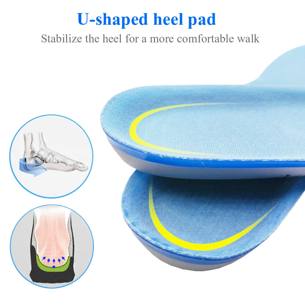 Высококачественные силиконовые гелевые стельки для ухода за ногами для подошвенного фасциита, ортопедические массажные вставки для обуви, амортизирующие стельки для обуви