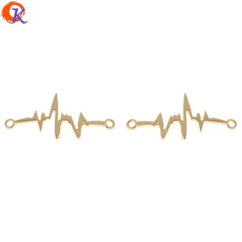 

Cordial Design 50Pcs/Lot 20*43MM Jewelry Accessories/DIY Connectors/Gold Lightning Shape/Zinc Alloy/Hand Made/Bracelet Findings